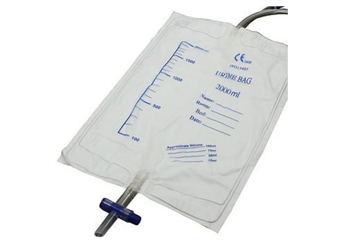 Curion Urine bed bag green with pull tap 90cm 2 liters 25 pieces -  123disposables.com